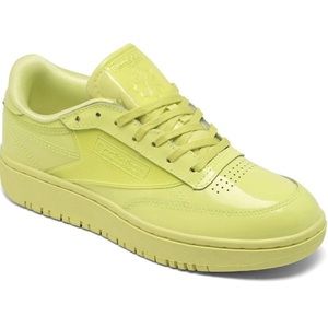 Reebok W Club C Dbl Trainers: Cardi B/Hi Vis Green